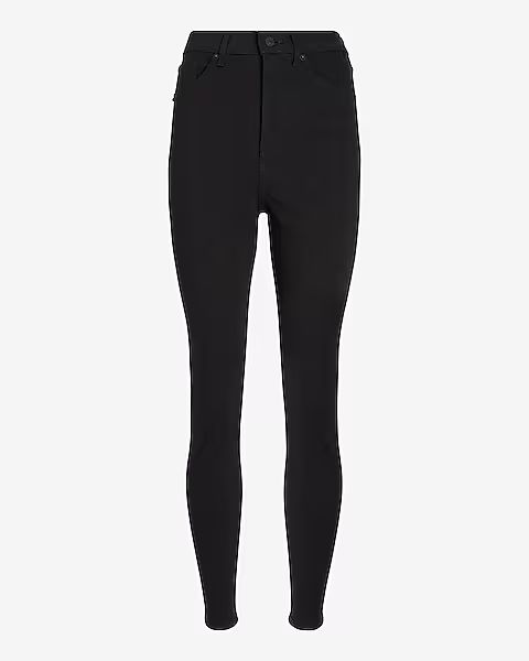 Super High Waisted Black Skinny Jeans | Express