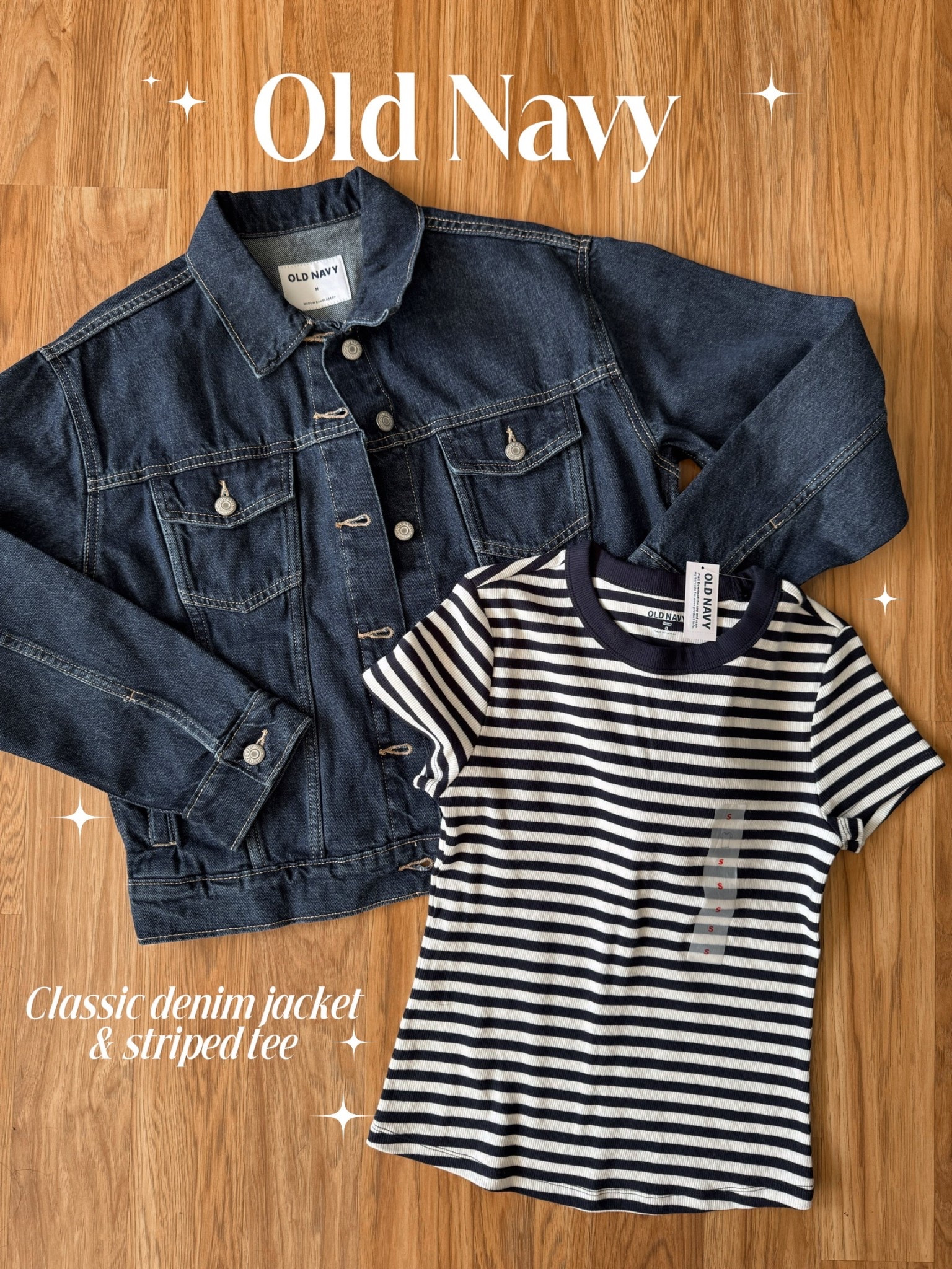 What I got from Old Navy! A classic denim jacket and striped tee 🤍 



Women’s fashion inspo brandy Melville John galt old navy classic pieces style spring 



#LTKSeasonal #LTKStyleTip #LTKFindsUnder50