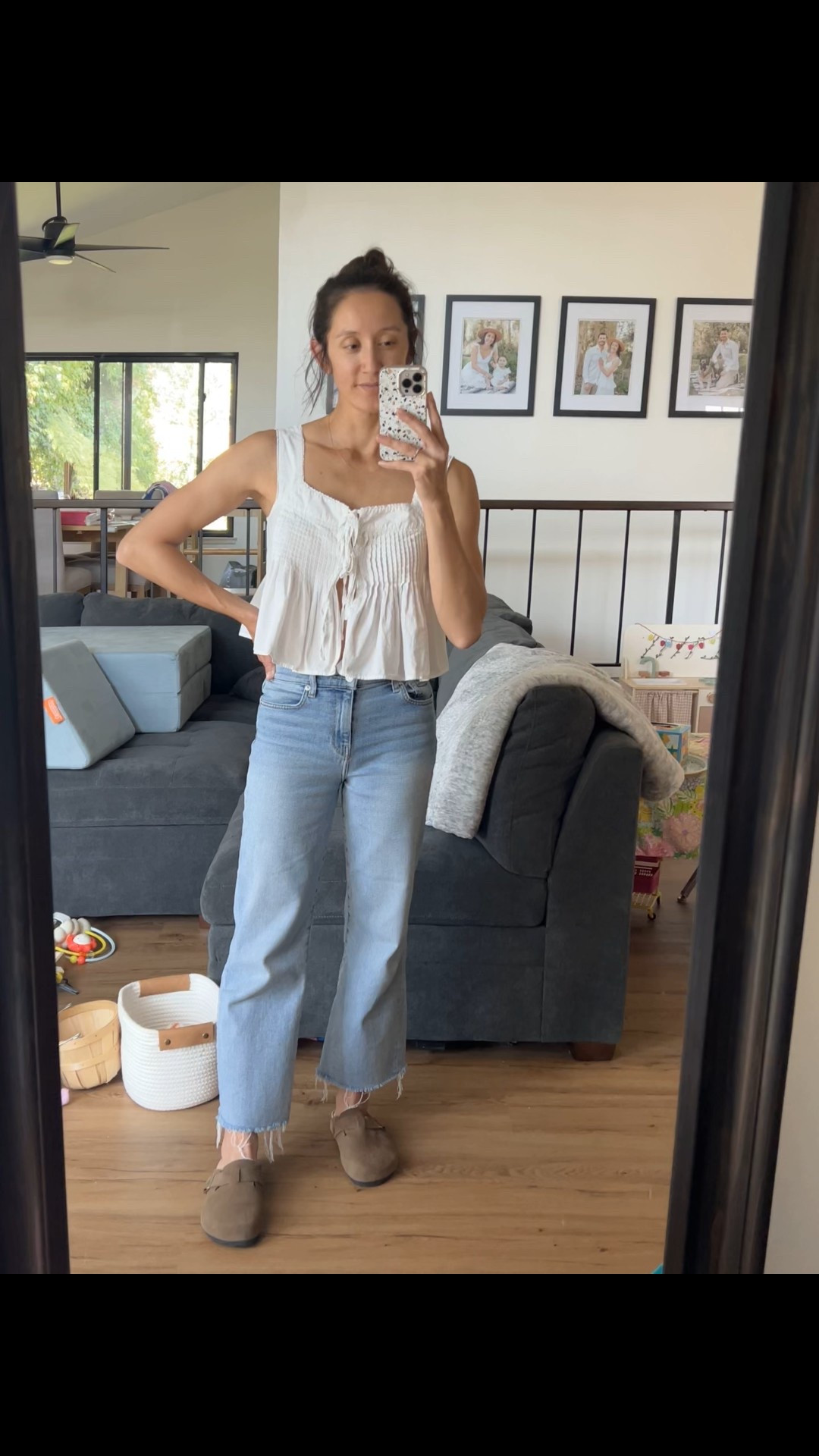 Flowy white tops + denim forever 🤍

#LTKShoeCrush #LTKSummerEdit #LTKStyleTip