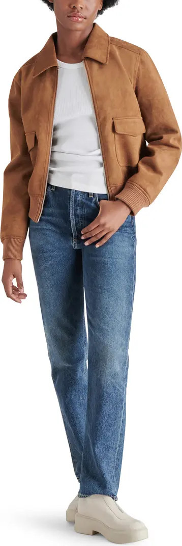 Steve Madden Faux Suede Bomber Jacket | Nordstromrack | Nordstrom Rack