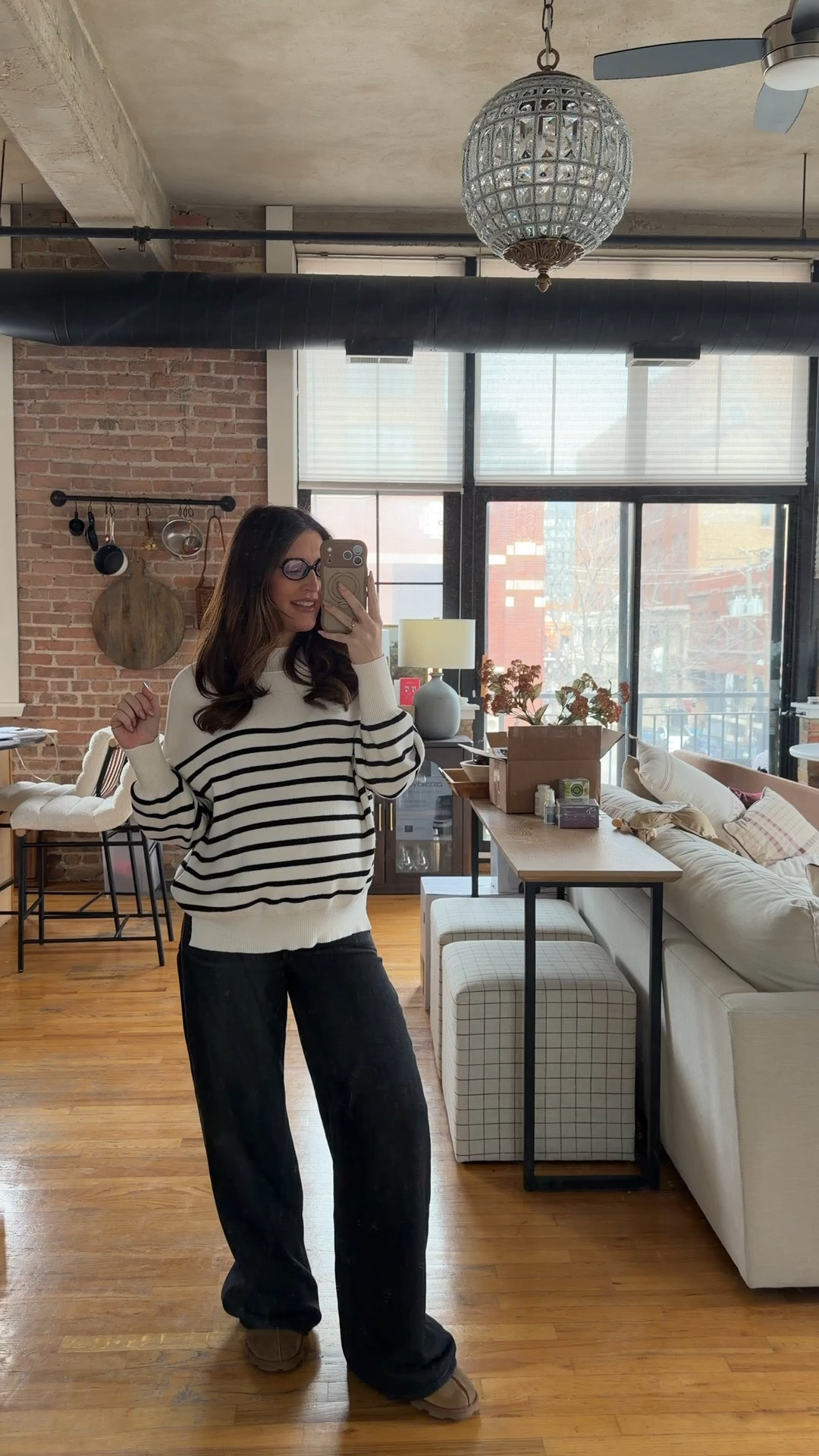 One of my favs Amazon sweaters of all time- I’m in a small. Fits a bit oversized. So + stretchy. The sweatpants jeans are worn the hype but try to find at TJ Maxx or Marshall’s! Pregnant bump friendly outfit 

#LTKBump #LTKSaleAlert