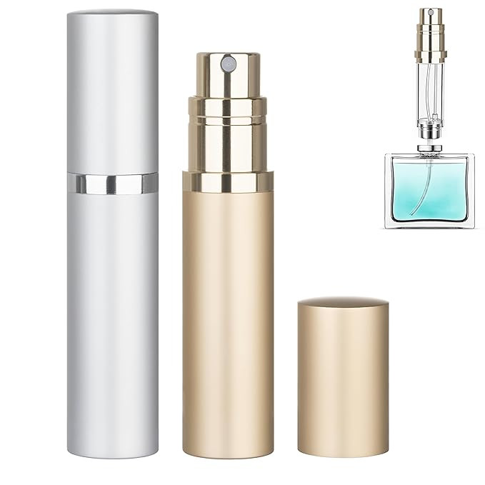 Refillable Perfume Atomizer Travel Bottle 2-Pack 5ml Leakproof Luxury Travel Perfume Refillable B... | Amazon (US)