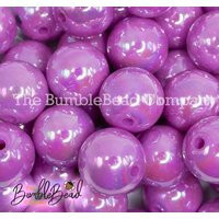 20mm Purpureus Purple Ab Solid Chunky Bubblegum Beads, Acrylic Gumball Beads in Bulk, 20mm Bubble Gum Shiny | Etsy (US)