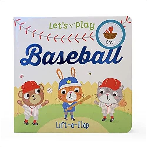 Let's Play Baseball! A Lift-a-Flap Board Book for Babies and Toddlers, Ages 1-4    Board book –... | Amazon (US)