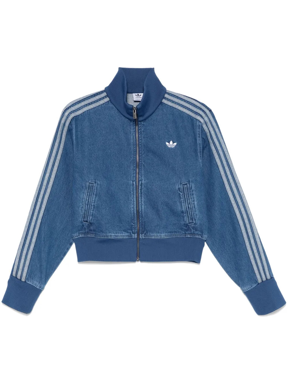 adidas denim bomber jacket - Blue | Farfetch Global