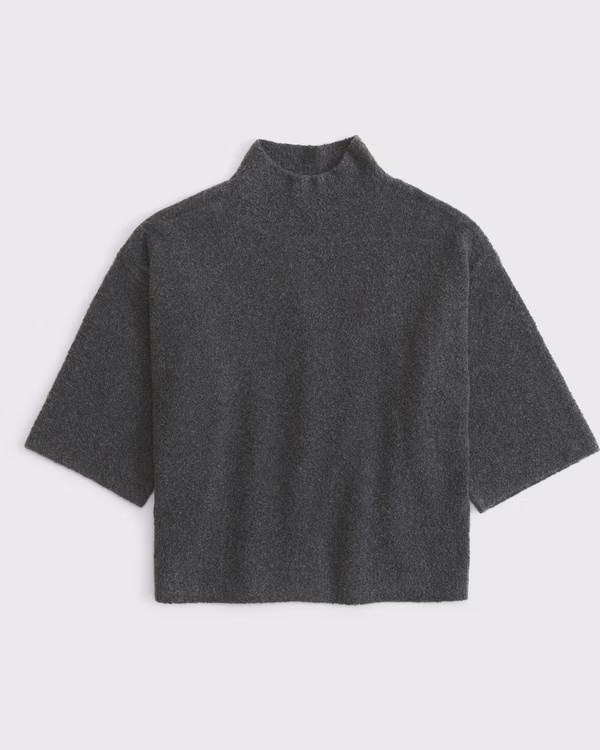 Boucle Mockneck Sweater Tee | Abercrombie & Fitch (US)