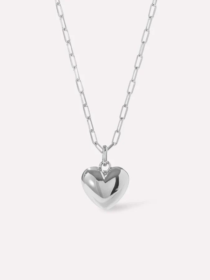 Puffed Heart Necklace | Ana Luisa