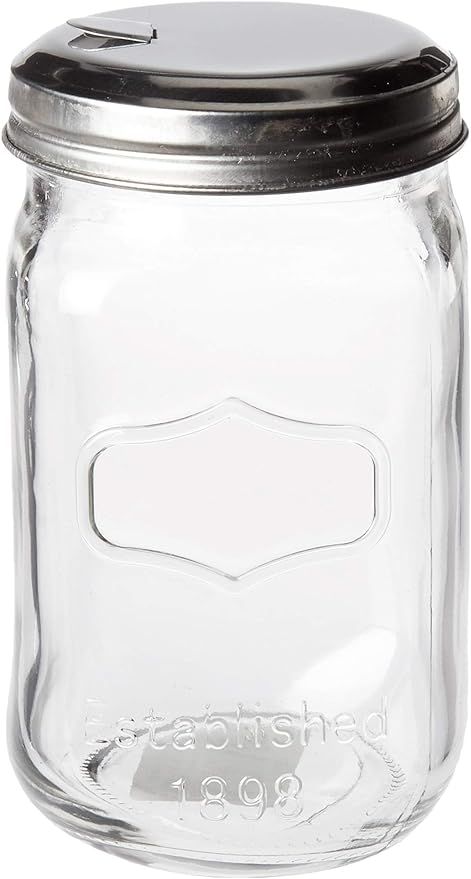 Circleware Yorkshire Mason Sugar Jar Glass Canister with Metal Lid Home Kitchen Glassware Food Pr... | Amazon (US)