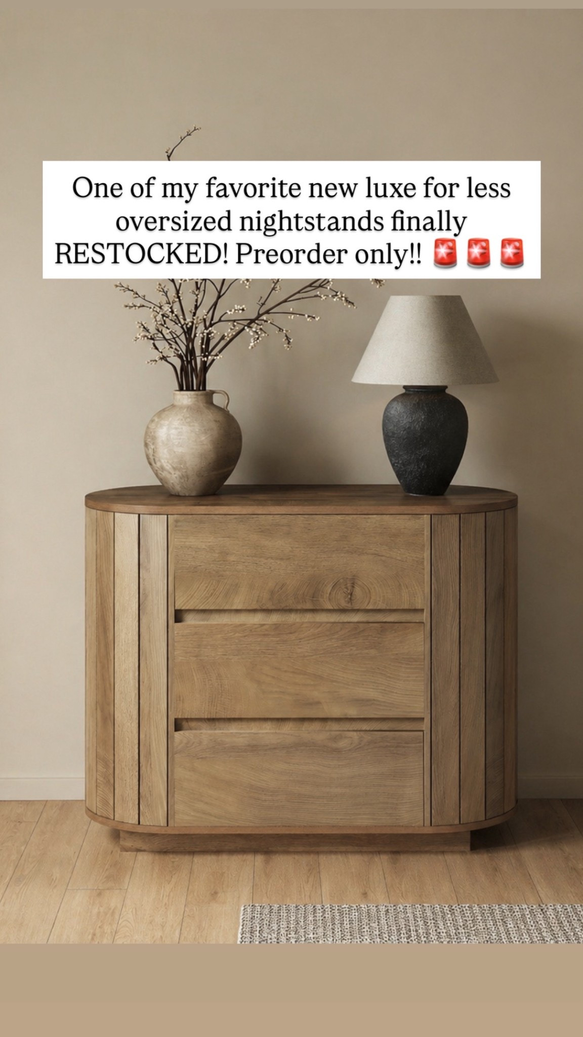 One of the best priced high end inspired nightstands is finally back in stock / preorder only!!!