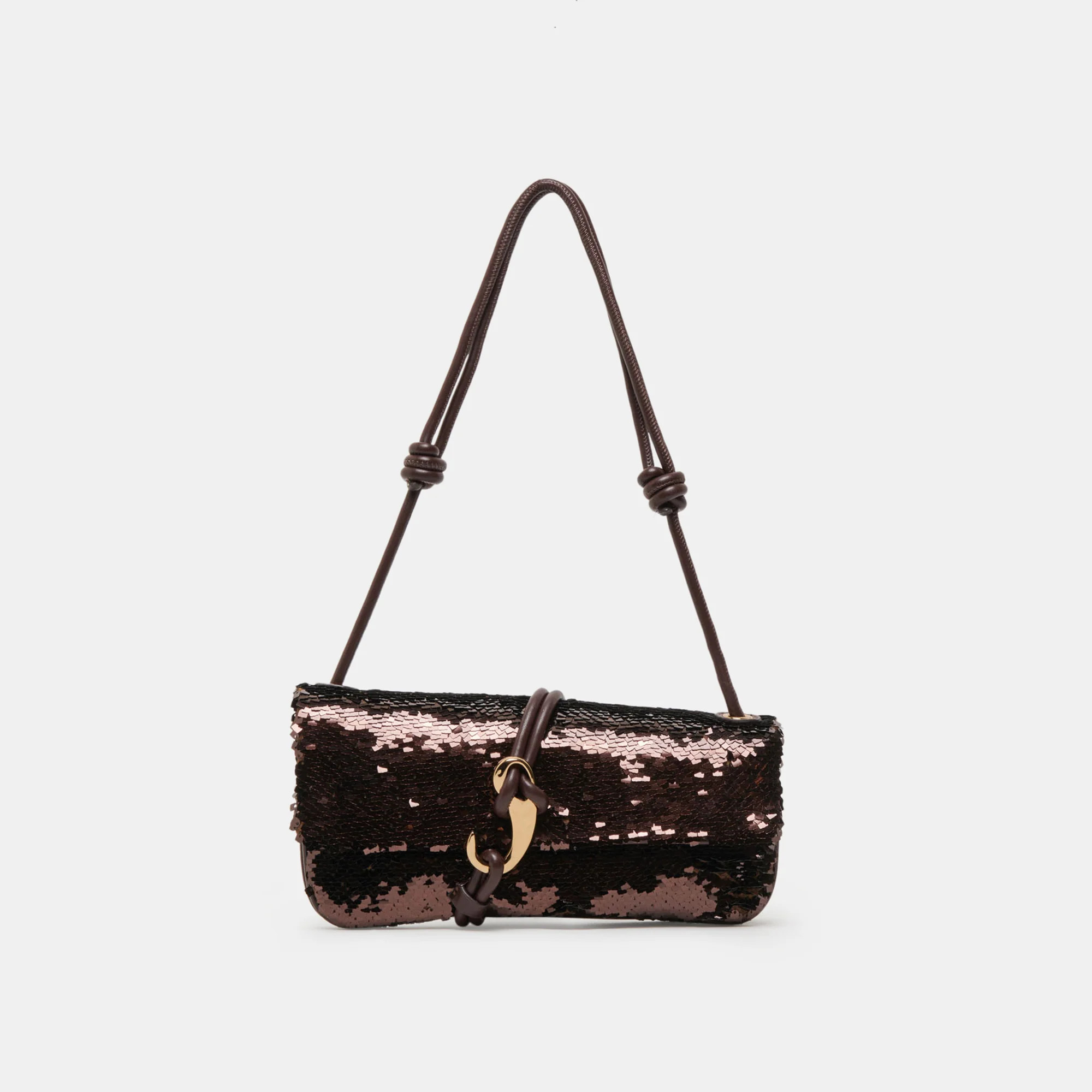 Alice Shoulder Bag Brown Sequin Stella | DolceVita.com