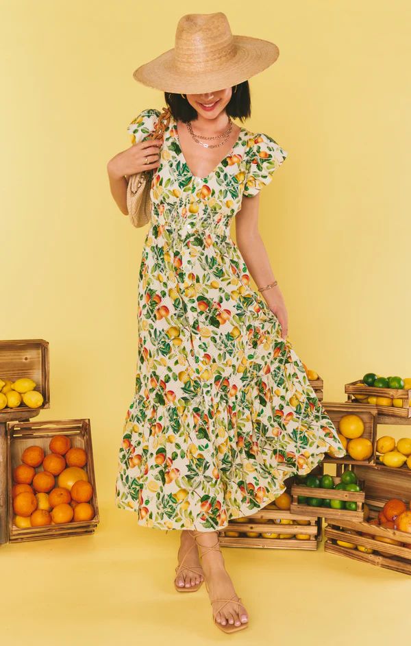 Lunch Date Midi Dress ~ Citrus in Georgia | Show Me Your Mumu