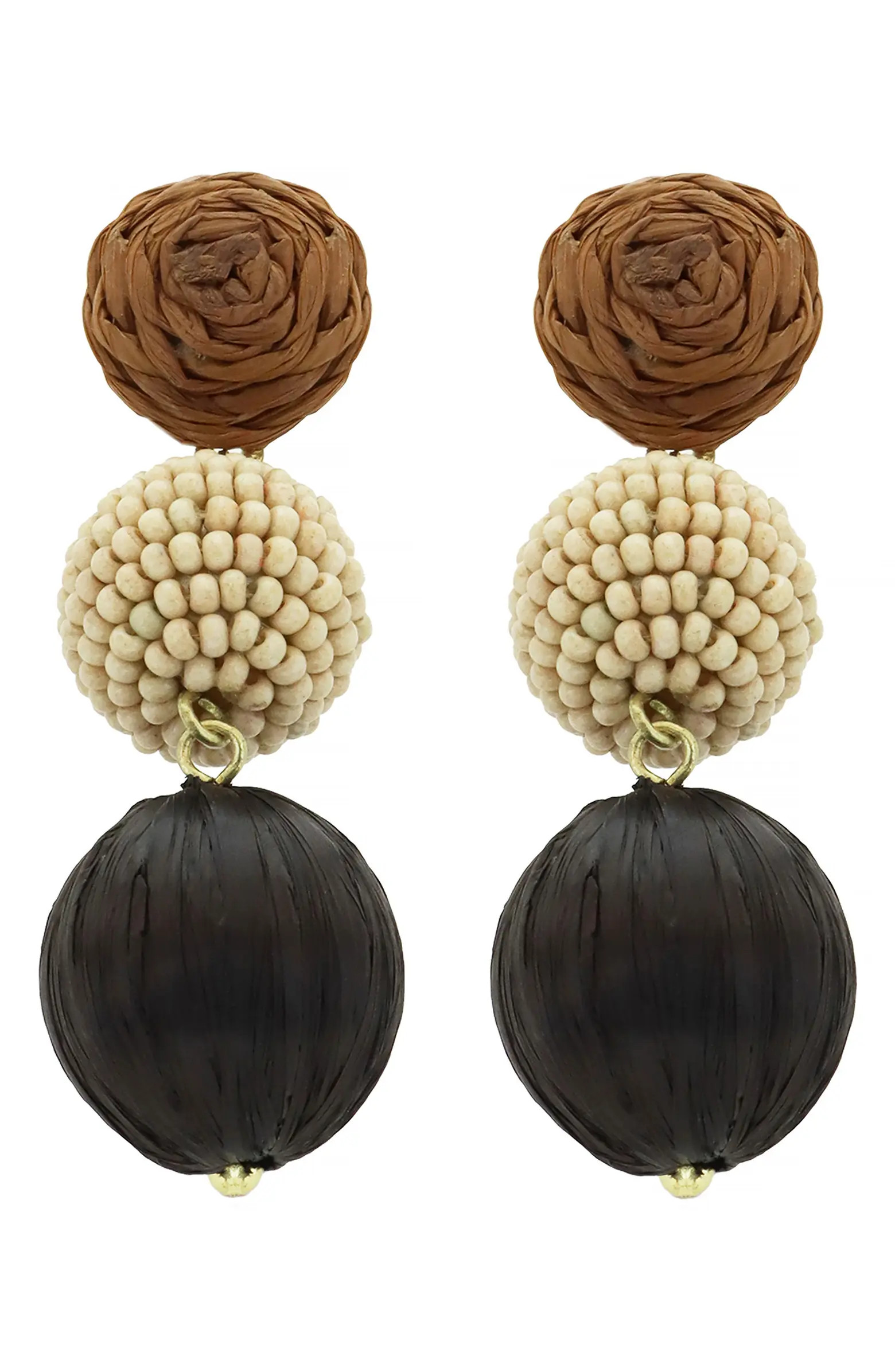 Bead Linear Drop Earrings | Nordstrom