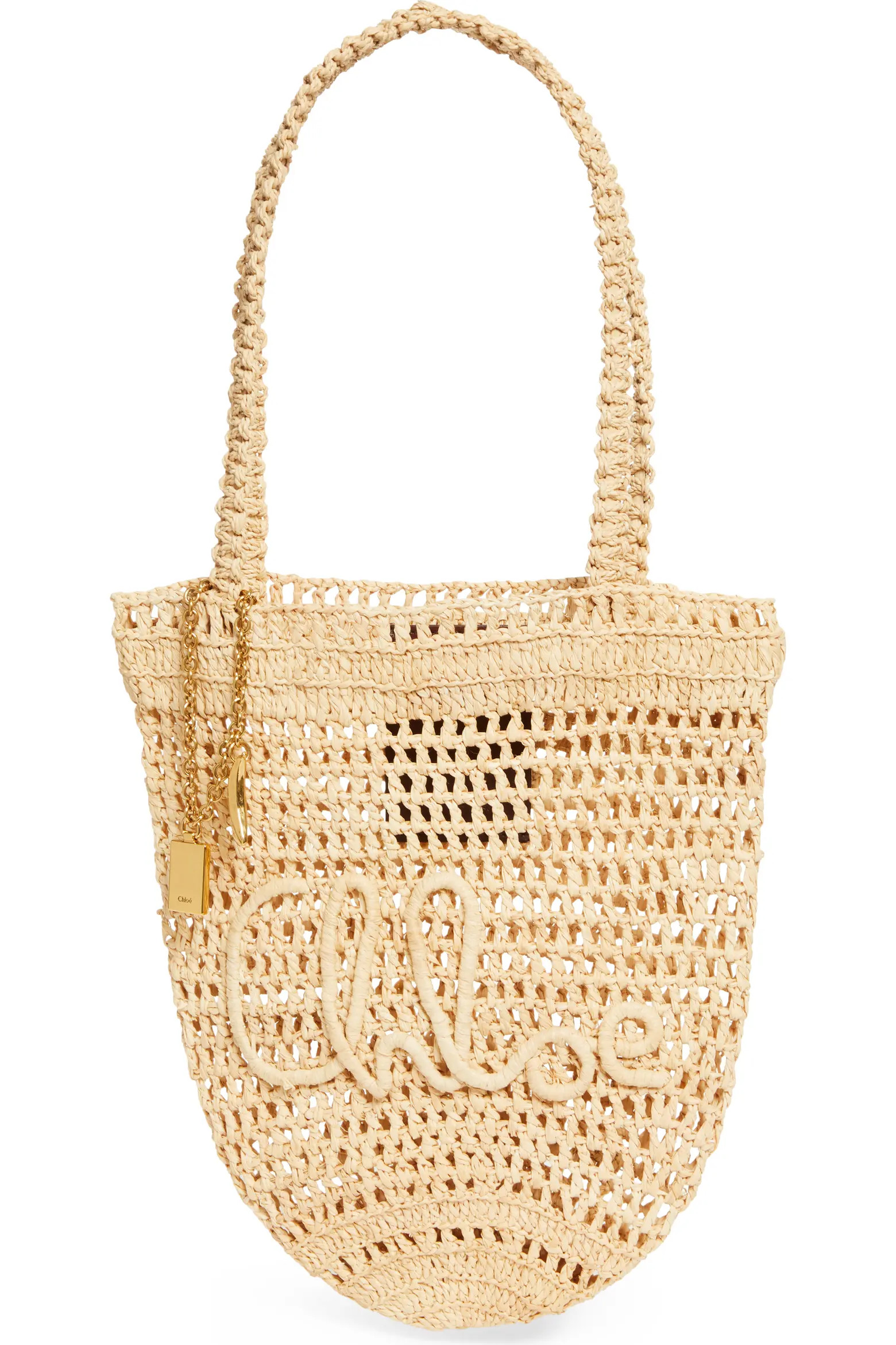 Small Summer Banana Crocheted Raffia Tote (Women) | Nordstrom | Nordstrom