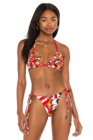 DEVON WINDSOR Carine Bikini Top in Floral from Revolve.com | Revolve Clothing (Global)