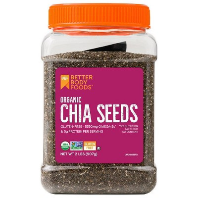 BetterBody Foods Organic Black Chia Seeds - 2lb | Target