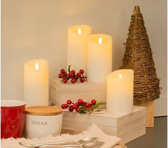 Luminara Set of (4) 4.5" & 6.5" Gift Boxed Flameless Candles - QVC.com | QVC