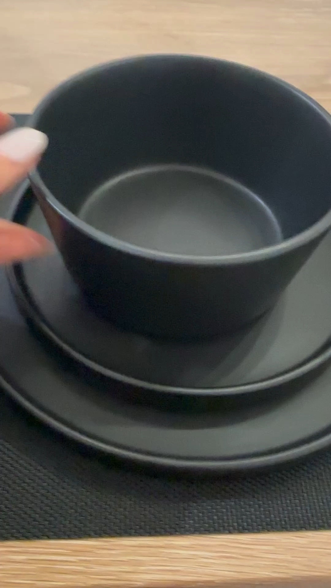 Black dish set and washable black placemats 

#LTKHome #LTKFindsUnder100 #LTKFindsUnder50