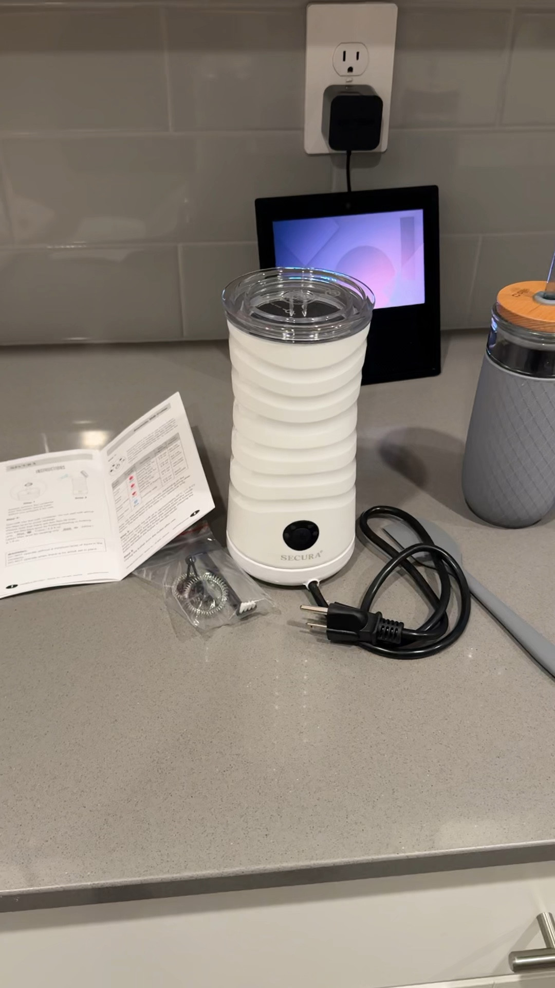 At home coffee bar accessories! I can’t wait to use this milk frother (4 in 1) that does cold & hot foam, and the most perfect to go cold coffee cups! 

#LTKhome #LTKGiftGuide #LTKfamily