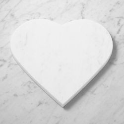White Marble Heart Cheese Board | Williams-Sonoma