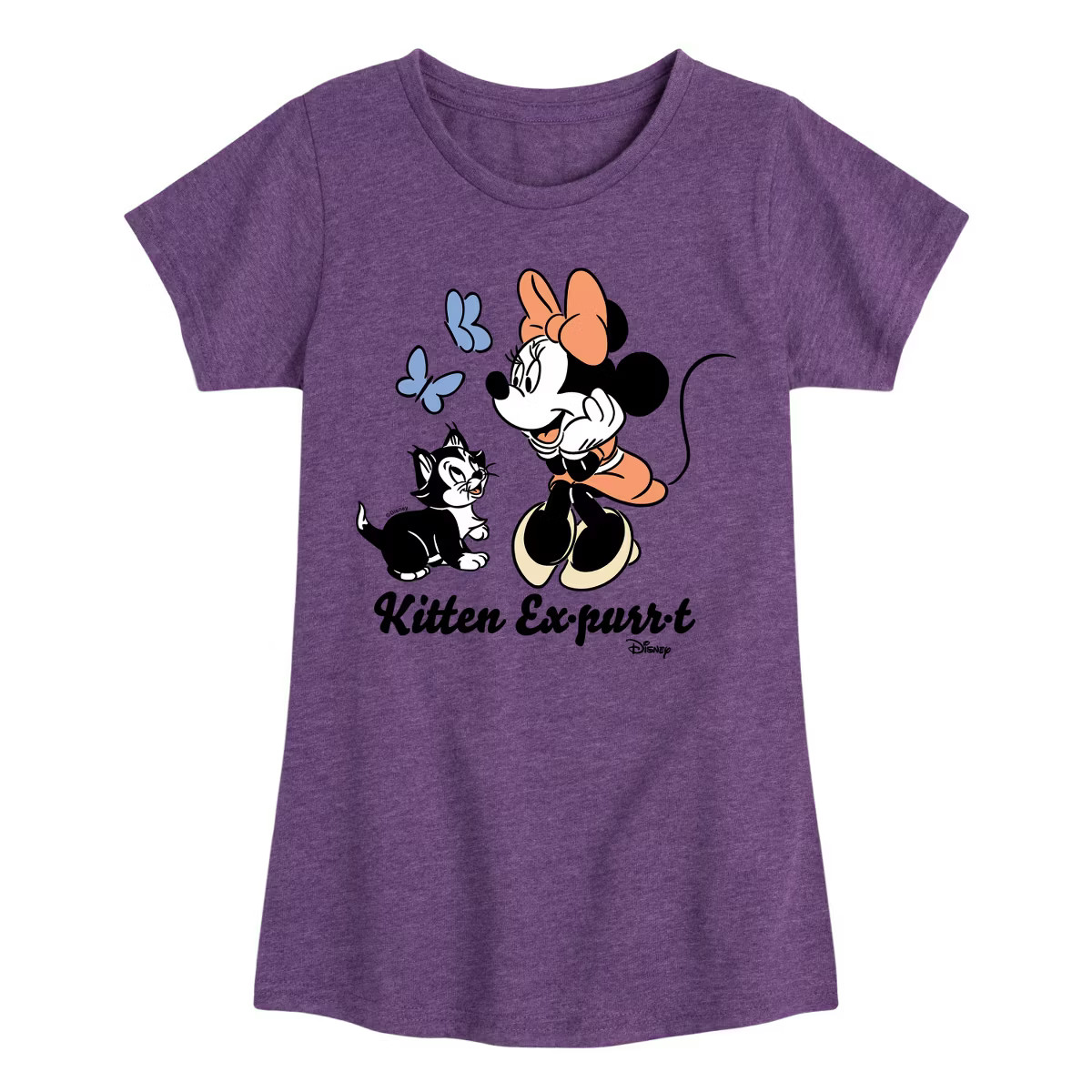 Girls' - Disney - Minnie Mouse Fitted Short Sleeve Graphic T-Shirt | Target