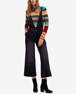 Fre People Flared Denim Overalls | Macys (US)