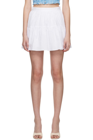 Staud - White Sea Miniskirt | SSENSE
