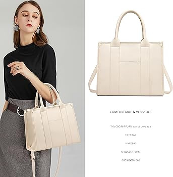 The Tote Bag Crossbody Purses for Women Shoulder Bag Handbags PU Leather Top Handle Bags with zip... | Amazon (US)