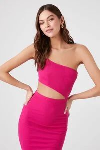 One-Shoulder Cutout Midi Dress | Forever 21 (US)