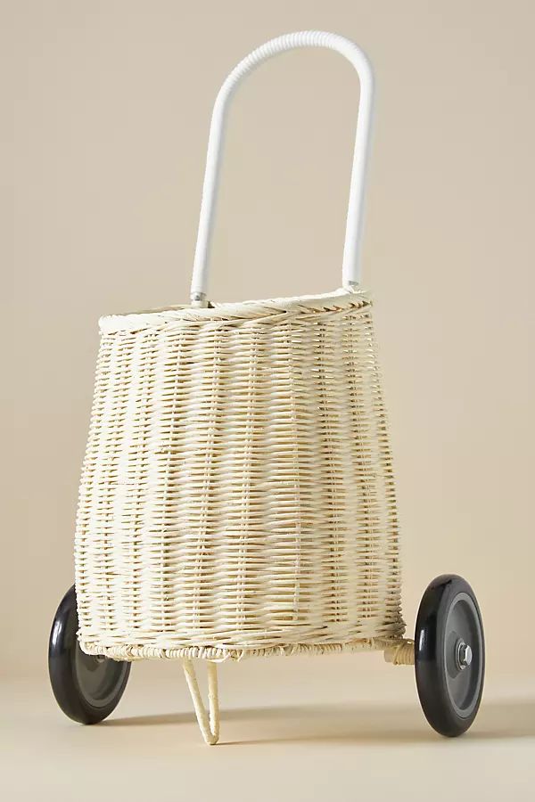 Olli Ella Wicker Luggy Basket By Olli Ella in White | Anthropologie (US)