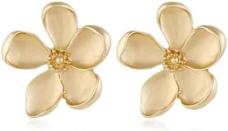 Irregular Petal Earring For Women Stainless Steel Unique Statement Flower Dangle Earrings Trendy ... | Amazon (US)