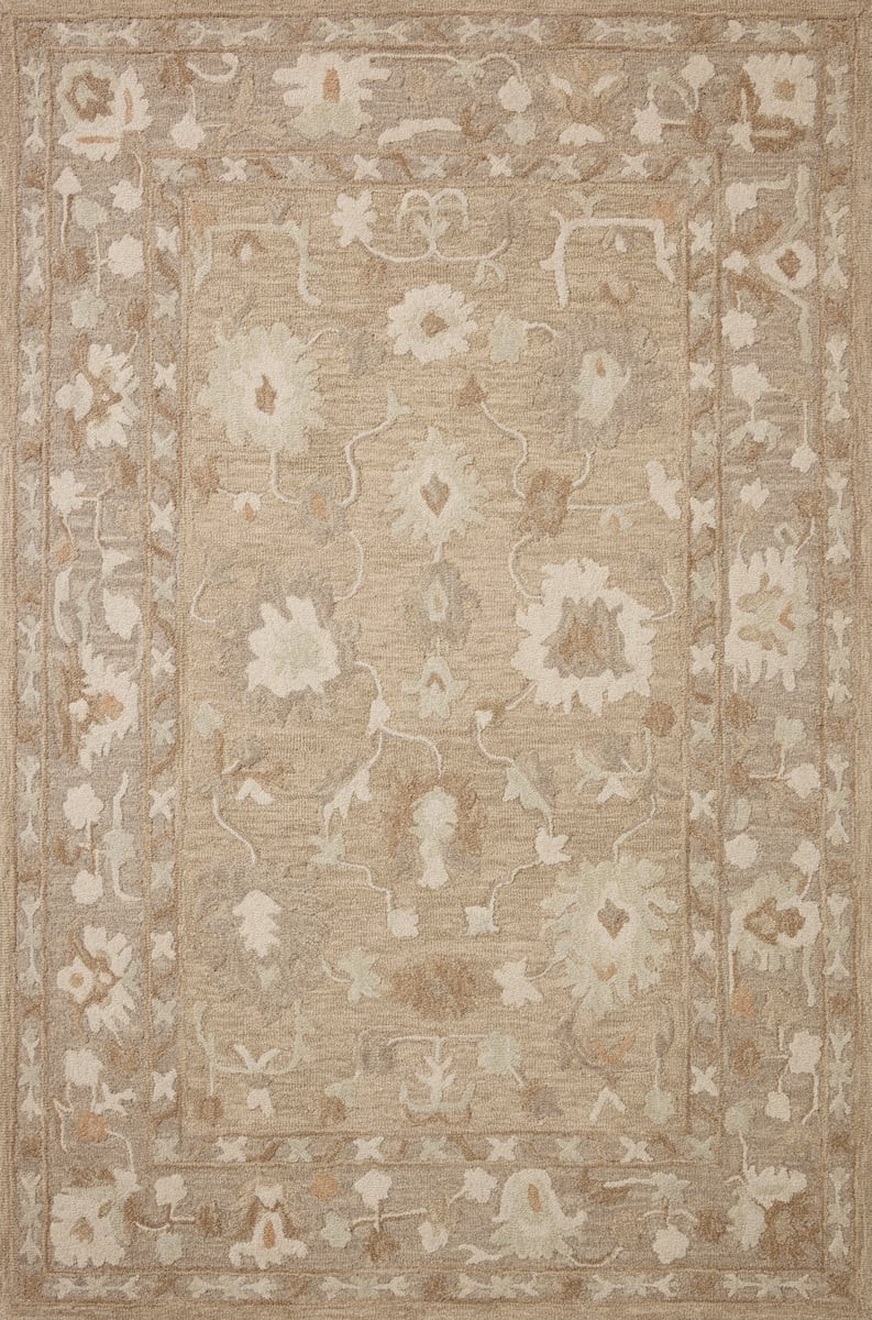 Dorothea DRT-02 Khaki/Dove Wool Hand-Tufted Area Rug | Rugs Direct