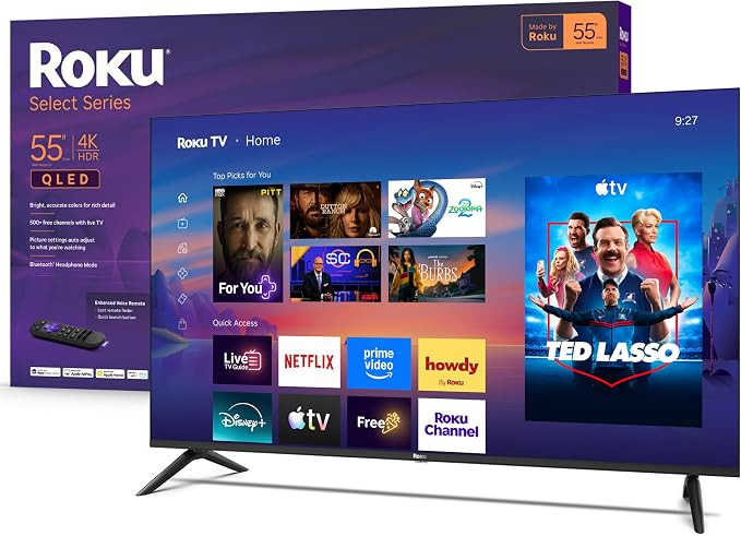 Roku 55-Inch Select Series Smart TV 2026-4K QLED TV - Roku TV | Amazon (US)