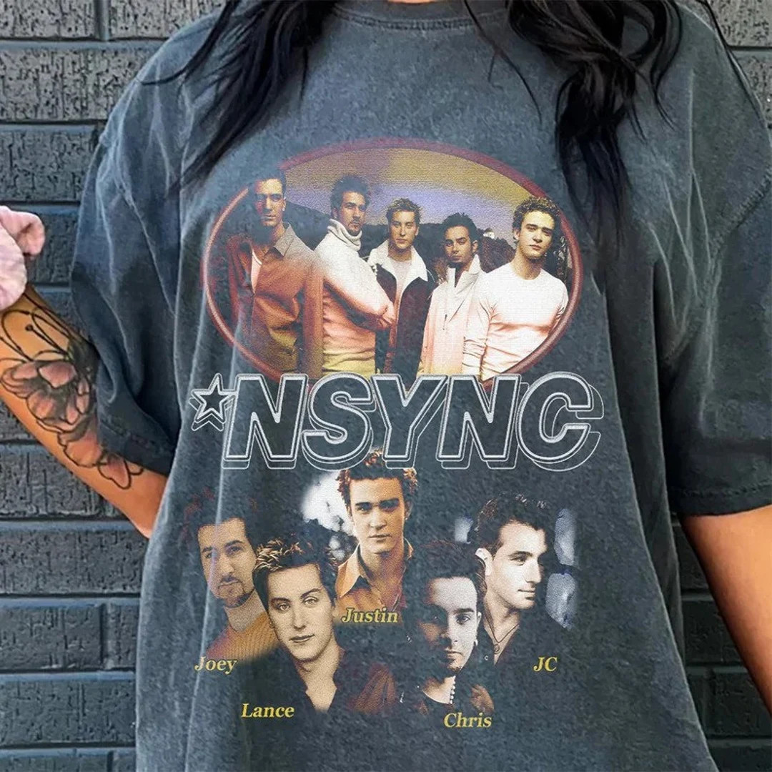 Comfort Colors Vintage 90s NSYNC Bye Bye Tour Tee Shirt, Nsync T-Shirt, Nsync Shirt Vintage, Nsyn... | Etsy (US)