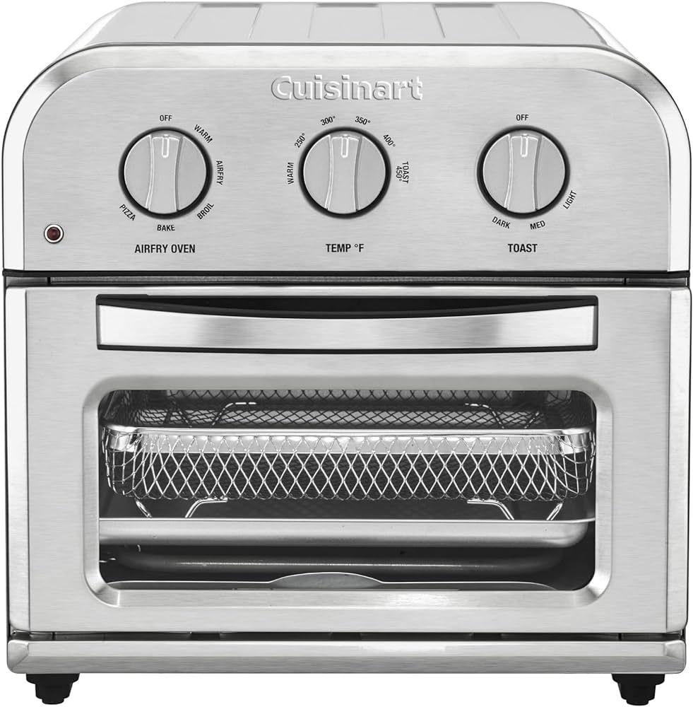 Cuisinart TOA-26 Compact Airfryer Toaster Oven, 1800-Watt Motor with 6-in-1 Functions and Wide Te... | Amazon (US)
