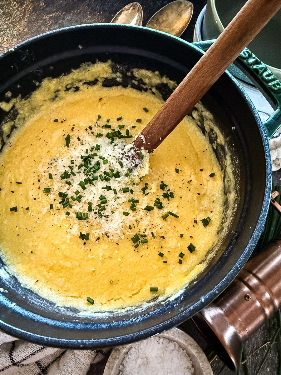One of my favorite smaller cocottes - 4 quarts. Great for smaller batches of soup, polenta, and rice. 

#LTKHome #LTKfoodie