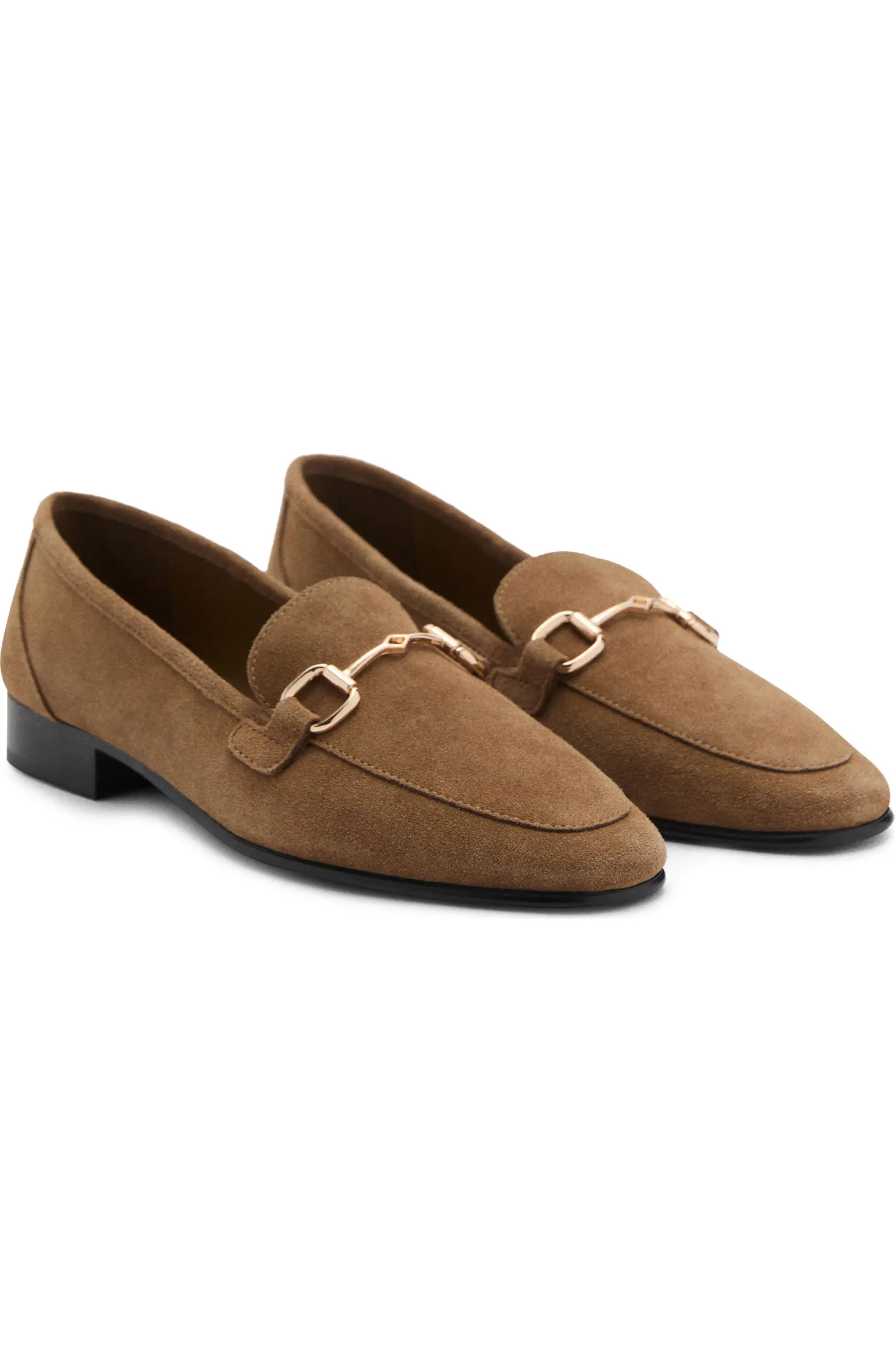 Buckle Leather Apron-Toe Flat (Women) | Nordstrom