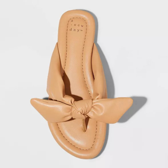 Women's Adley Bow Flip Flop Sandals - A New Day™ | Target