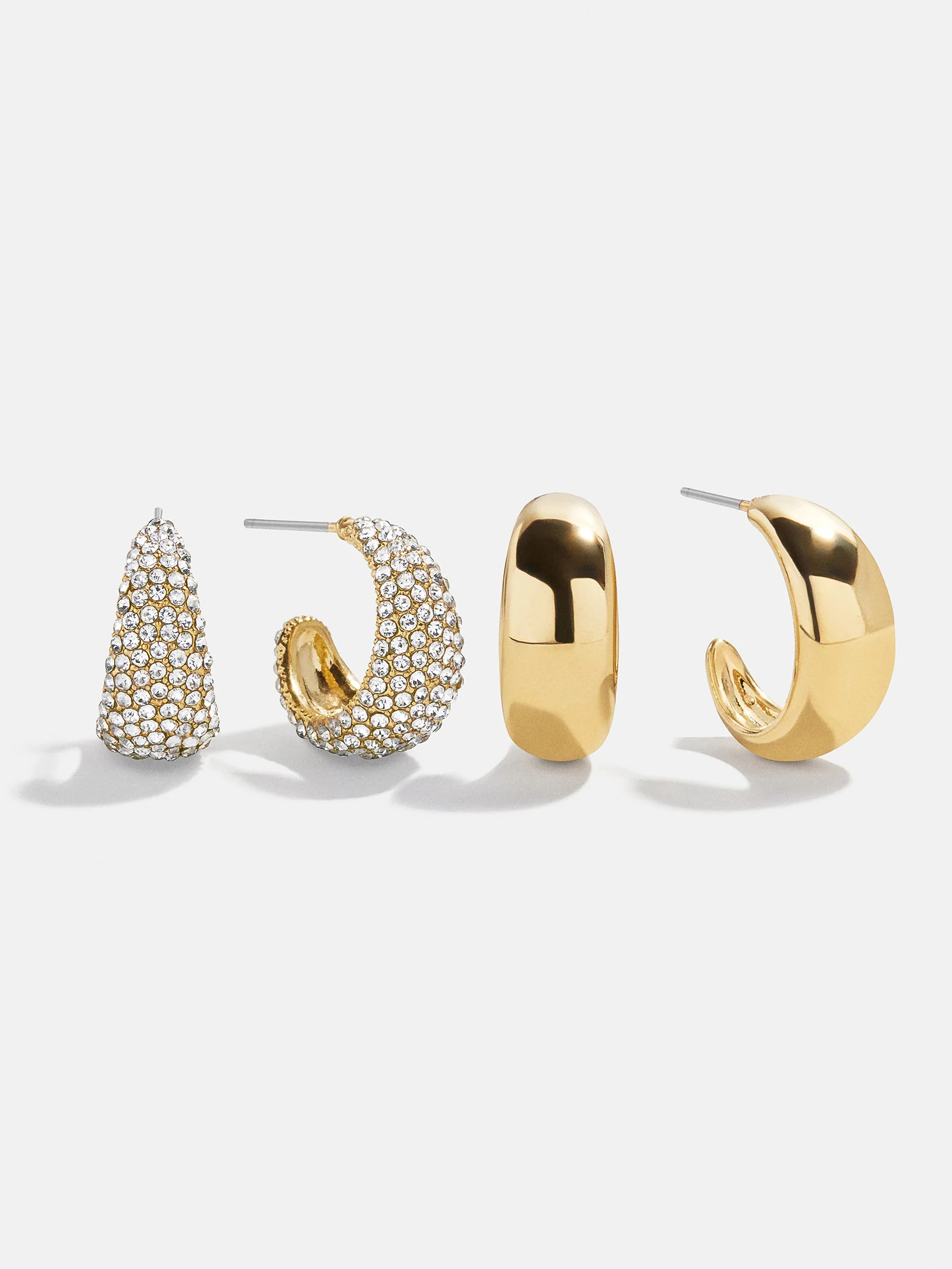 Bay Waterproof Earring Set - Gold/Pavé | BaubleBar