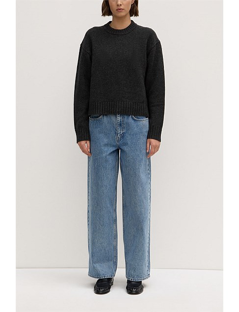 Beau Merino Knit Charcoal | David Jones (Australia & New Zealand)