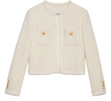 "Chasseur" Jacket In Braided Bouclé Tweed - CELINE | 24S (APAC/EU)