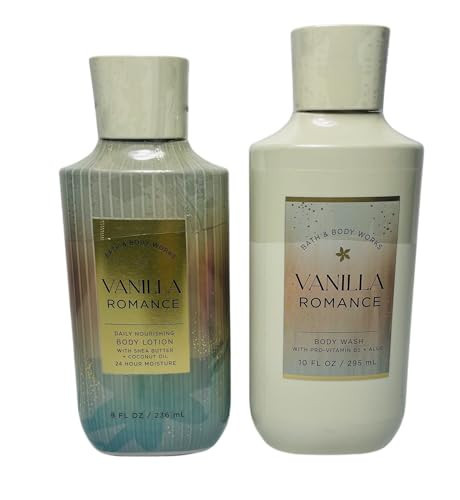 Bath & Body Works Vanilla Romance Body Lotion and Body Gel Wash 2 Piece Set | Amazon (US)