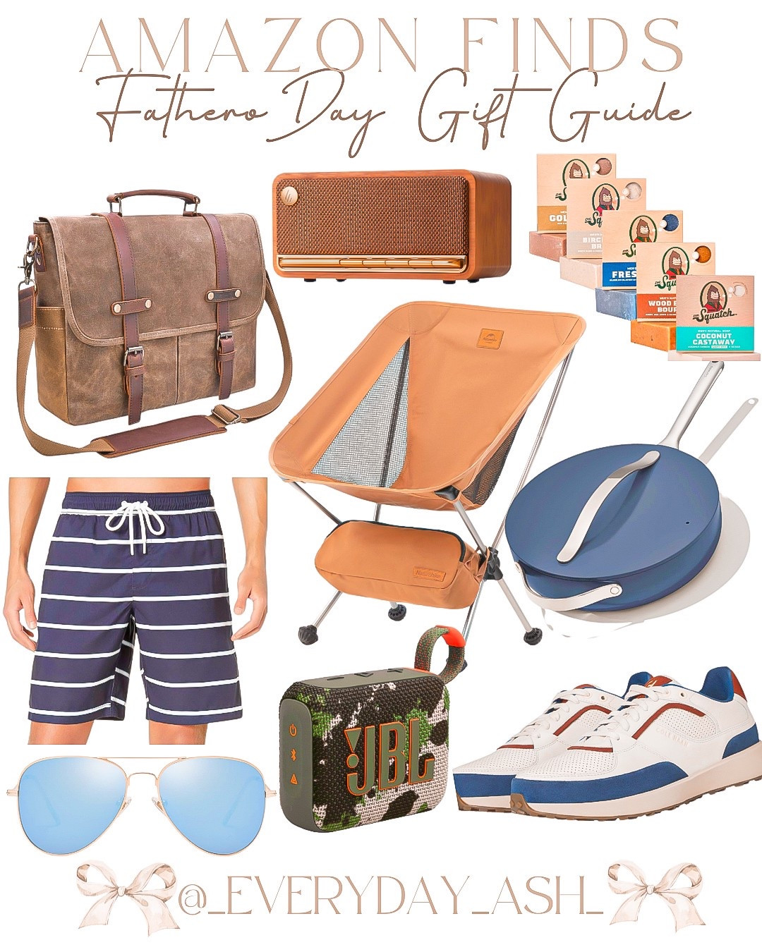 Amazon - Father’s Day gift ideas 💙

Men’s travel bag, men’s work bag, men’s swim trunks, sunglasses, stereo, camping chair, cooking pan, men’s sneakers, bar soap, men’s gift ideas, men’s gift guide 

#LTKGiftGuide #LTKFindsUnder50 #LTKMens