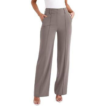 NIMIN High Waisted Work Pants for Women Wide Leg Dressy Pants Business Casual Trousers 2026 Summe... | Amazon (US)