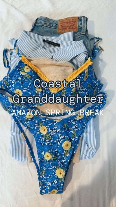 Coastal granddaughter outfit , spring break outfit, amazon fashion , amazon outfits , amazon swimwear, amazon fashion , amazon style   , Levi’s jeans 

#LTKswim #LTKSeasonal #LTKfindsunder50