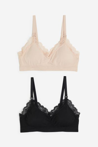 MAMA 2-pack Seamless Padded Nursing Bras | H&M (US + CA)