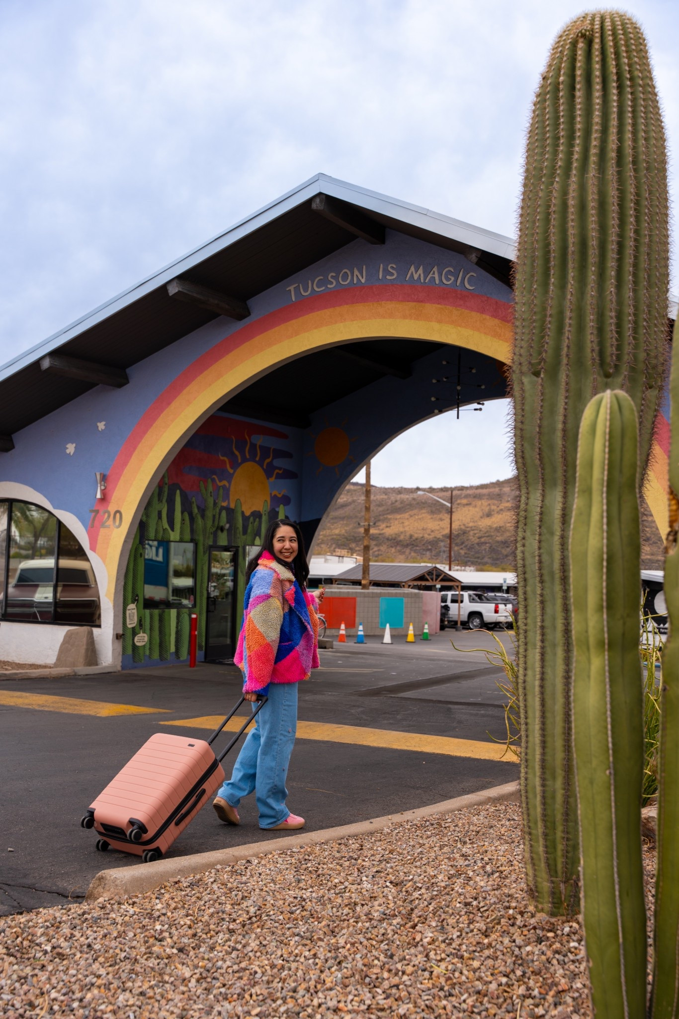 The most colorful outfit! Pink Dr Scholl’s sneakers and pink old navy flower jeans and a pink luggage of course!

#LTKTravel #LTKSeasonal #LTKPetite