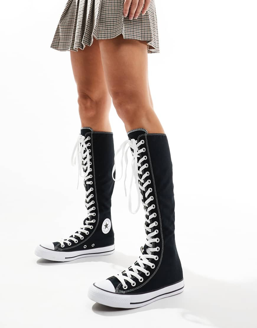Converse Chuck Taylor All Star knee XX-Hi trainers in black | ASOS (Global)