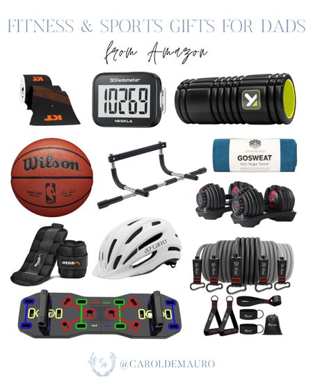 Need some gift ideas for your sporty husband, dad or dad-in-law this Father's day? Check out these pedometer, band tape, yoga towel, biking helmet, resistance bands, and more!  
#affordablefinds #giftguideforhim #activelifestyle #fitness

#LTKSeasonal #LTKMens #LTKGiftGuide