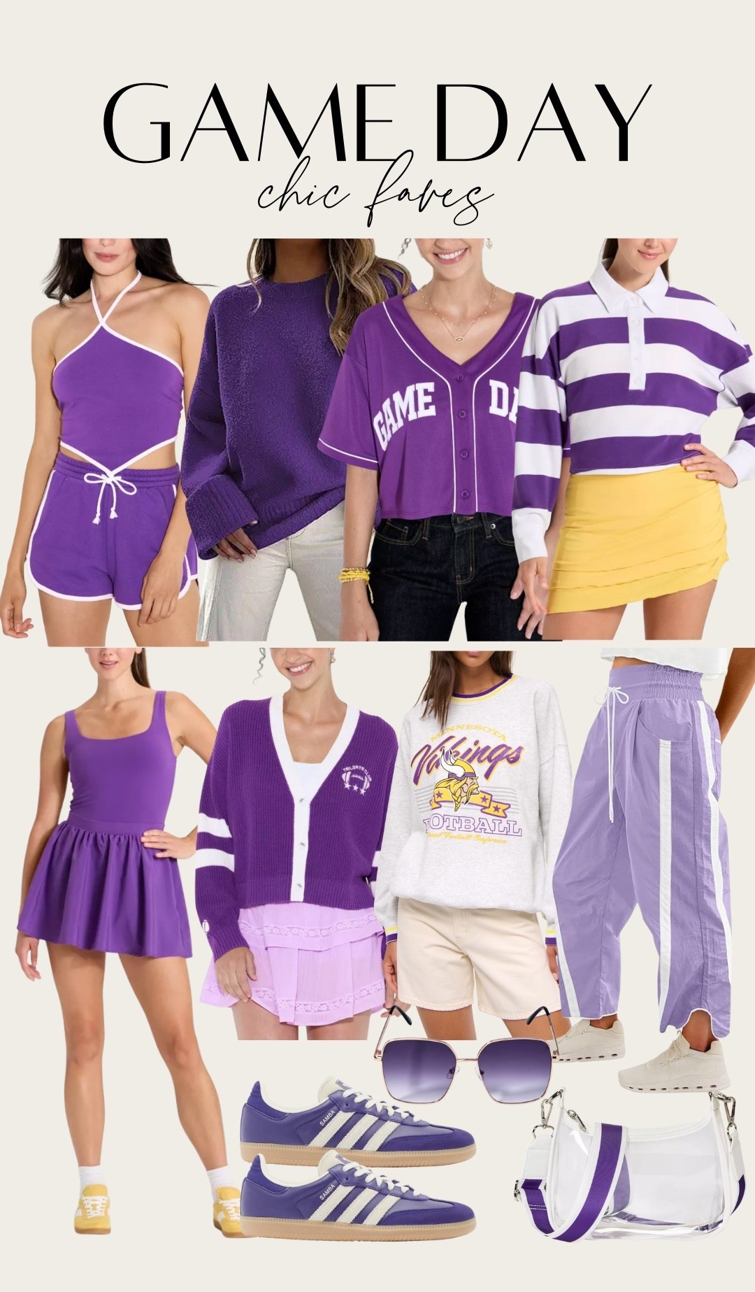 Game day outfits! Purple game day attire, sports mom outfit idea, teacher school spirit day outfit, football game outfit 

#LTKFindsUnder50 #LTKStyleTip