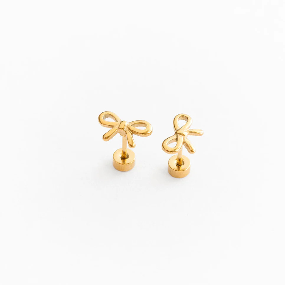 Bow Stud Earrings | Pip Pop Post